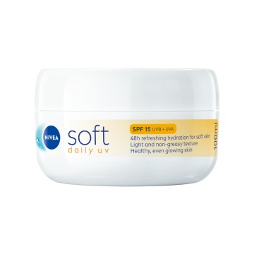 Nivea Soft Daily UV Ενυδατική Κρέμα για Πρόσωπο, Χέρια & Σώμα Spf 1...