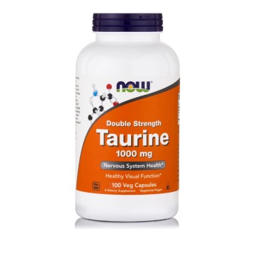 Now Foods Taurin in doppelter Stärke 1000 mg 100 vegetarische Kapseln