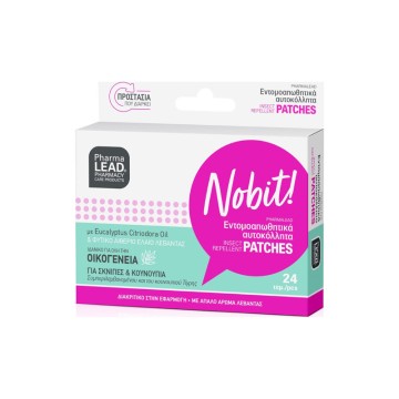 PharmaLead Nobit! Εντομοαπωθητικά Αυτοκόλλητα για Σκνίπες & Κουνούπ... PharmaLead Nobit! Εντομοαπωθητικά Αυτοκόλλητα για Σκνίπες & Κουνούπ...