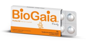 Biogaia Family ProTectis, 10 Προβιοτικά Μασώμενα Δισκία με Γεύση Λεμόνι
