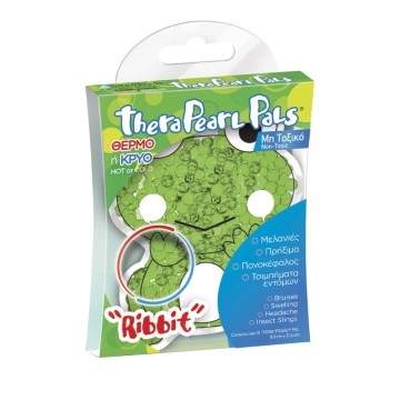 Therapearl Childrens Pals Ribbit Frog, детски охладител-пакет с лед жаба 8.9 см x 11.4 см 1 бр.