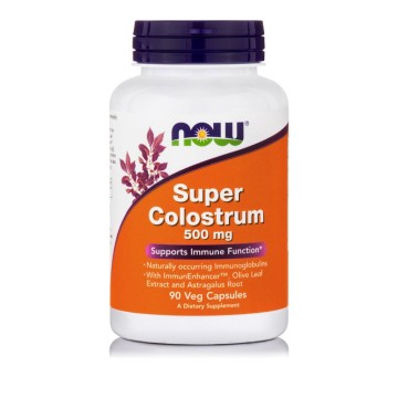 Супер коластра Now Foods 500 mg, 90 растителни капсули