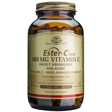 Solgar Ester-C Plus 500mg Vitamin C, 250 Vegetable Capsules