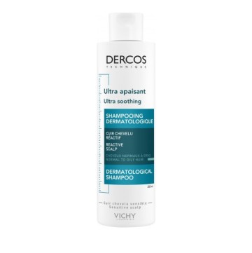 Vichy Dercos Shampooing Apaisant Cheveux Normaux - Gras 200 ml