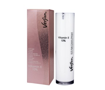 Version Vitamin E 10% Face Cream Pump, Κατά της Γήρανσης και Χαλάρωσης του Ιστού 50ml