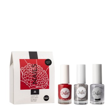 Medisei Dalee Promo Nails Cherry Red 12ml, Disco Party 12ml, Base & Top Coat 2in1  12ml