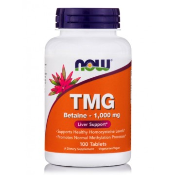 Now Foods TMG Betaine 1000mg 100 Ταμπλέτες Now Foods TMG Betaine 1000mg 100 Ταμπλέτες