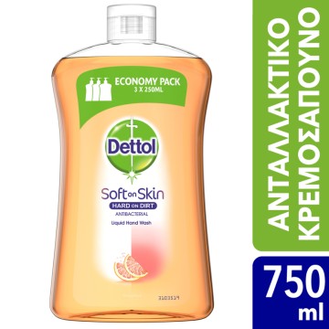Dettol Liquid Soap grapefruit Refill 750 ml