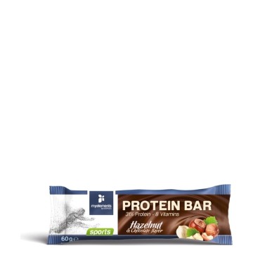 My Elements Sports Bar avec 31% de protéines et saveur chocolat noisette 60gr