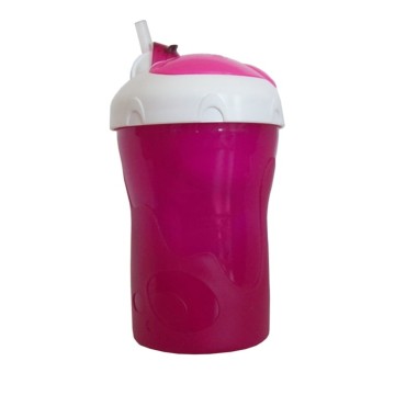 Mam Gobelet 2 en 1 avec Paille Silicone 12m+ Fuchsia 280ml