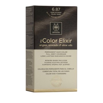 Apivita My Color Elixir 6.87 Βαφή Μαλλιών Ξανθό Σκούρο Περλέ Μπεζ Apivita My Color Elixir 6.87 Βαφή Μαλλιών Ξανθό Σκούρο Περλέ Μπεζ