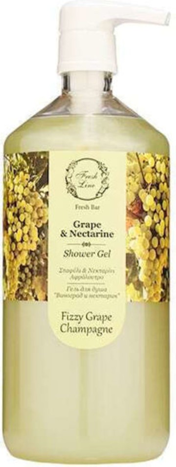 Fresh Line Grape & Nectarine Αφρόλουτρο, 1000ml