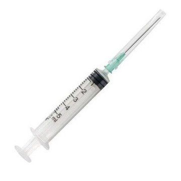 Nipro Luer Slip Syringe with Needle 23Gx1 x1/2 5ml