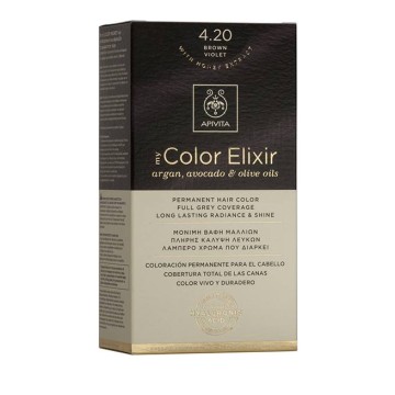 Apivita My Color Elixir 4.20 Βαφή Μαλλιών Καστανό Βιολετί