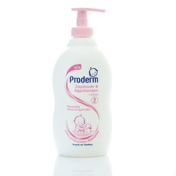 Proderm Shampoing & Gel Douche N°2 pour Enfants 1-3 ans 400 ml