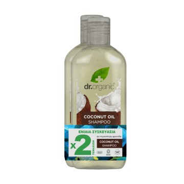 Dr. Organic Coconut Oil Shampoo, 2x265ml Dr. Organic Coconut Oil Shampoo, 2x265ml