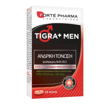 Forte Pharma Energy Tigra+ Men, Τόνωση Σεξουαλικής Επιθυμίας, 28caps