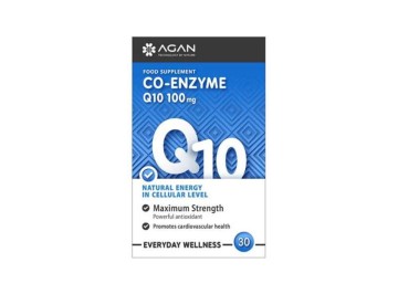 Agan Co-Enzyme Q10 100mg, 30 Φυτικές Κάψουλες