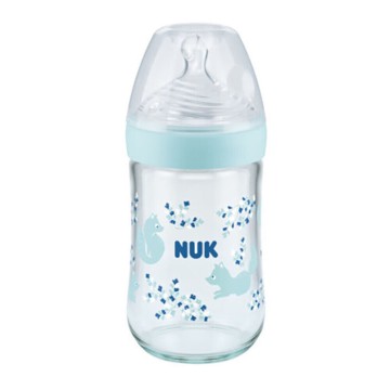 Nuk Nature Sense Temperature Control Γυάλινο Μπιμπερό Θηλή Σιλικόνη...