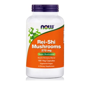 Now Foods Rei-Shi Mushrooms 270 mg 100 растителни капсули
