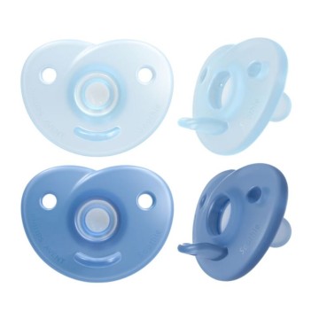 Philips Avent Πιπίλα Όλο Σιλικόνη Μπλε 0-6m, 2 τεμάχια Philips Avent Πιπίλα Όλο Σιλικόνη Μπλε 0-6m, 2 τεμάχια