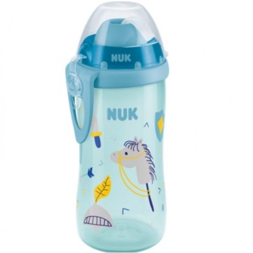Nuk First Choice Flexi Cup PP 12m+ Cup with Straw Blue 300ml