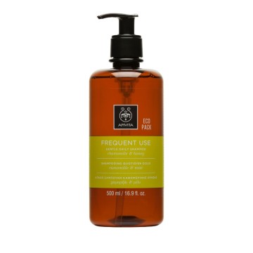 Apivita Gentle Daily Shampoo, Нежный шампунь для ежедневного использования с ромашкой и медом 500мл