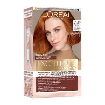 LOreal Paris Excellence Creme Haarfärbemittel 7UR Natürliches Kupfer 48 ml