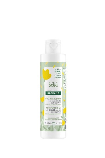 Klorane Bebe Multi-Purpose Oil with Organic Calendula 200ml Klorane Bebe Multi-Purpose Oil with Organic Calendula 200ml