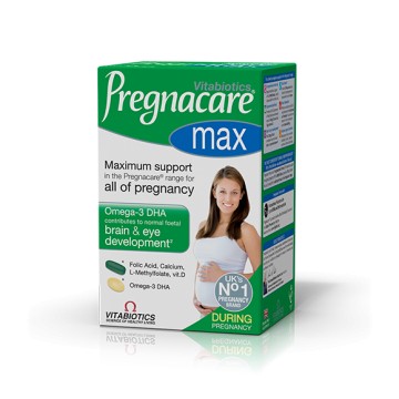 Vitabiotics Pregnacare Max Μέγιστη Υποστήριξη για την Εγκυμοσύνη 84... Vitabiotics Pregnacare Max Μέγιστη Υποστήριξη για την Εγκυμοσύνη 84...