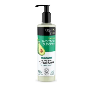 Natura Siberica-Organic Shop Après-shampoing à l'avocat et au miel, 280 ml