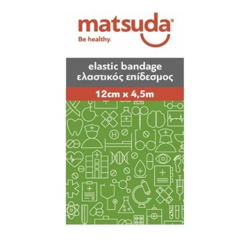 Matsuda Ελαστικός Επίδεσμος 12cm x 4.5m Matsuda Ελαστικός Επίδεσμος 12cm x 4.5m