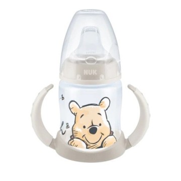 Nuk First Choice Тренировочная бутылочка Disney Winnie the Pooh 150мл с носиком 6-18м Серая 150мл