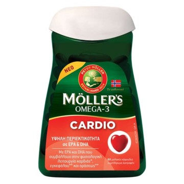 Mollers Oméga-3 Cardio, 60 gélules