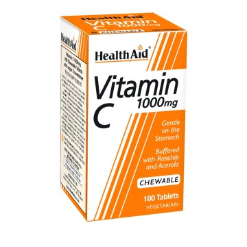 Health Aid Витамин C 1000 mg 100 таблетки за дъвчене