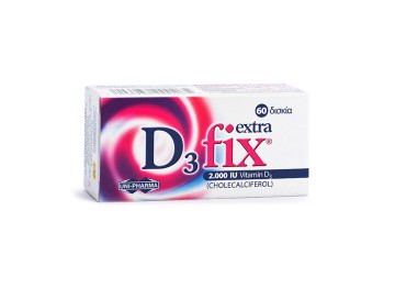 Uni-Pharma D3 Fix Extra Βιταμίνη D3, 2000iu 60tabs Uni-Pharma D3 Fix Extra Βιταμίνη D3, 2000iu 60tabs