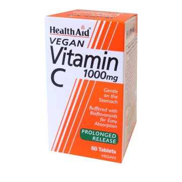 Health Aid Витамин C 1000 mg с удължено освобождаване 60 таблетки