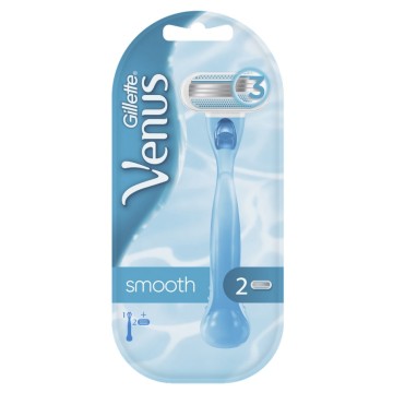 Rasoir pour femme Gillette Venus Smooth Sensitive, avec 3 lames de machine et 1 de rechange