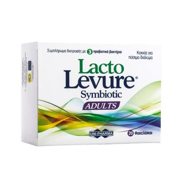 Uni-Pharma LactoLevure Symbiotique Adultes 20 sachets