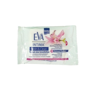 Intermed Eva Intima Fresh & Clean Pocket Size Towelettes, Πανάκια Κ... Intermed Eva Intima Fresh & Clean Pocket Size Towelettes, Πανάκια Κ...