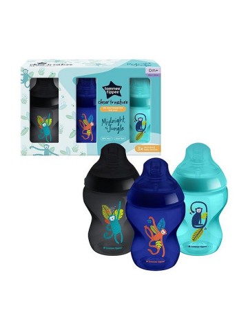 Tommee Tippee Coffret Closer to Nature Biberons 3x260 ml