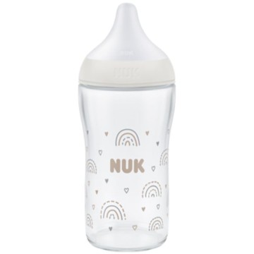 Nuk Perfect Match Anticolic Rainbow Γυάλινο Μπιμπερό 3m+  230ml