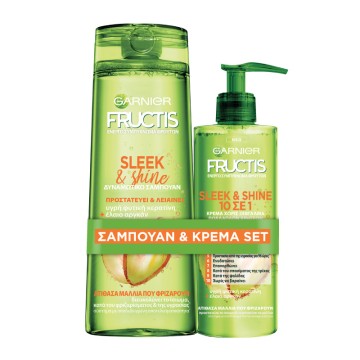 Fructis Promo Shampooing Sleek & Shine 400ml & Fructis Sleek & Shine Conditioner 250ml