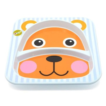 Oops Weaning Plate with Partitions Bear 6m+