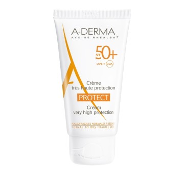 A-Derma Protect Cream SPF50+, Sonnenschutz für das Gesicht, 40 ml