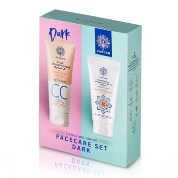 Garden Promo Color Correcting Cream CC Matte Face SPF30 Dark 50 мл и очищающий гель для лица и глаз 50 мл