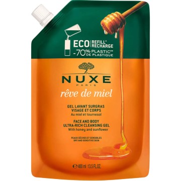 Nuxe Reve De Miel Face and Body Ultra-Rich Cleansing Gel Refill 400ml Nuxe Reve De Miel Face and Body Ultra-Rich Cleansing Gel Refill 400ml