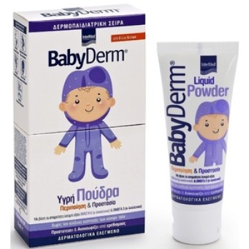 Intermed Babyderm Poudre Protectrice Liquide 0-6 Ans, Soin & Protection aux Oméga3-6, 75 ml