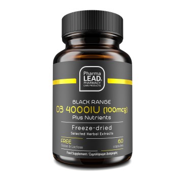 Pharmalead Black Range D3 4000IU (100mcg) Plus Nutrients, 60 Capsules