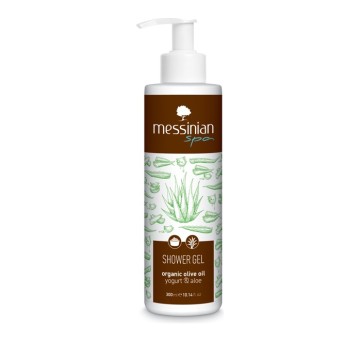 Messinian Spa Shower Gel Yogurt Aloe Foaming shower with Yogurt and Aloe 300ml. جل الاستحمام بالزبادي والصبار من ميسينيان XNUMX مل